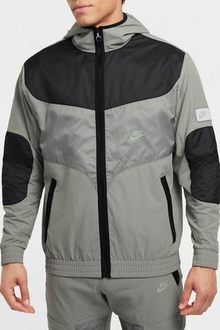 Chaqueta con capucha - Gris claro