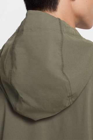 Chaqueta con capucha - Verde oliva