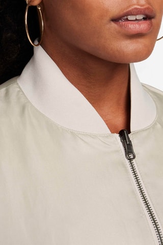 Bómber reversible Mini swoosh varsity - Marrón