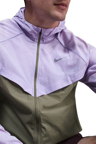 Chaqueta de running plegable - Verde oliva - Nike
