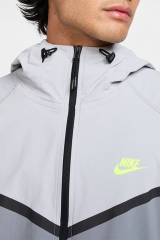 Chaqueta con capucha - Gris claro y blanco