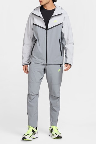 Chaqueta con capucha - Gris claro y blanco