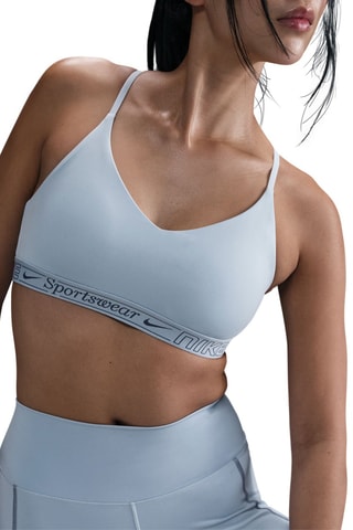 Sujetador deportivo con relleno - Azul