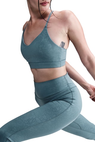 Sujetador de fitness push-up - Azul pato - Nike