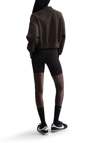 Crop top de terciopelo - Marrón - Nike