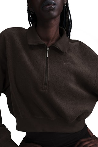 Crop top de terciopelo - Marrón - Nike