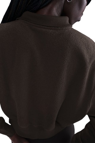 Crop top de terciopelo - Marrón - Nike