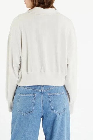 Crop top Velour - Gris