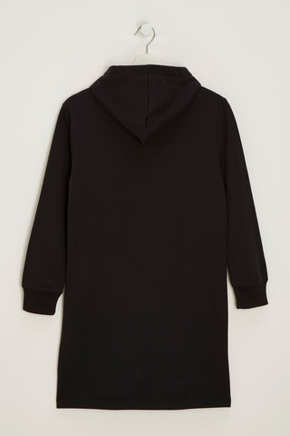 Vestido sudadera con capucha - Negro