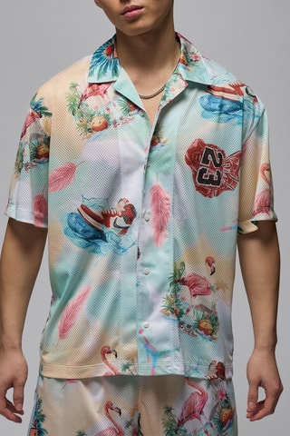 Camisa - Crudo y azul claro - Jordan