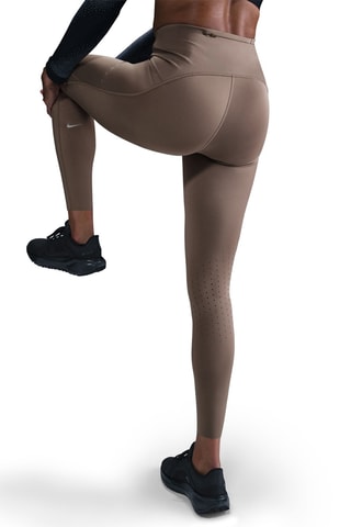 Leggings de running de tiro alto - Marrón - Nike