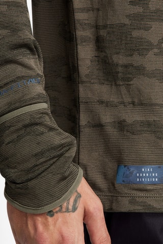 T-shirt de running - Vert olive - Nike