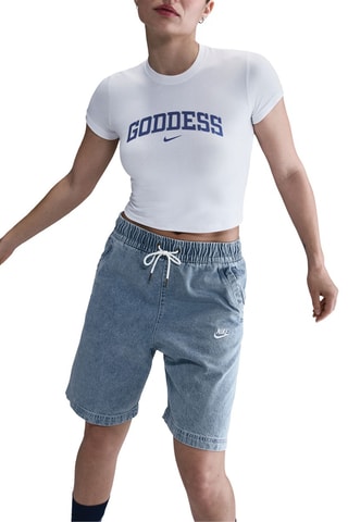 Camiseta cropped - Blanco - Nike