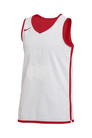 Maillot de basketball réversible - Blanc et rouge - Nike