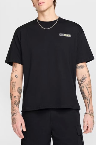 Camiseta ancha - Negro