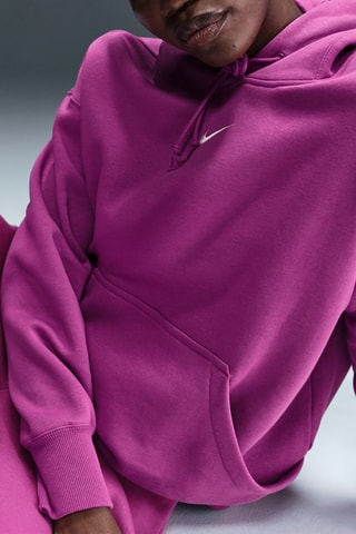 Sudadera oversize polar con capucha Phoenix - Fucsia - Nike