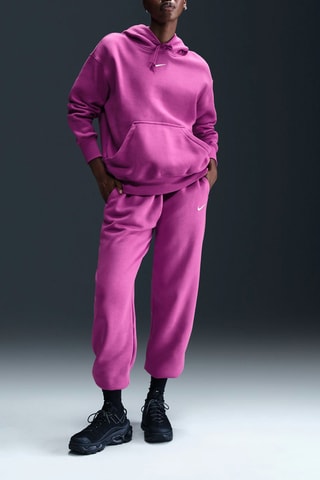 Sudadera oversize polar con capucha Phoenix - Fucsia - Nike