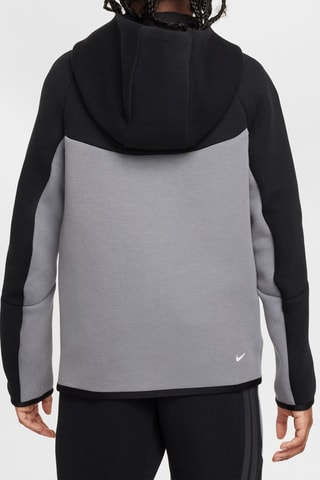 Sudadera polar con capucha - Gris claro y negro - Nike