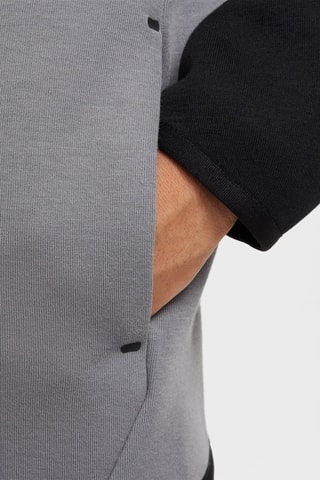 Sudadera polar con capucha - Gris claro y negro - Nike