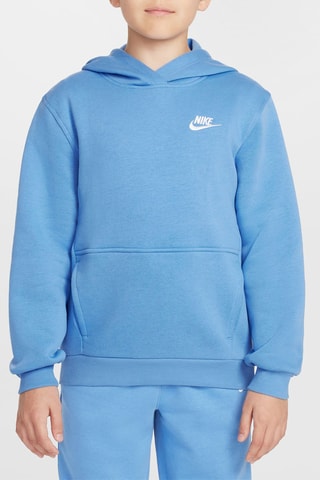 Sudadera polar con capucha - Azul claro