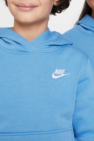 Sudadera polar con capucha - Azul claro