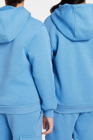 Sudadera polar con capucha - Azul claro