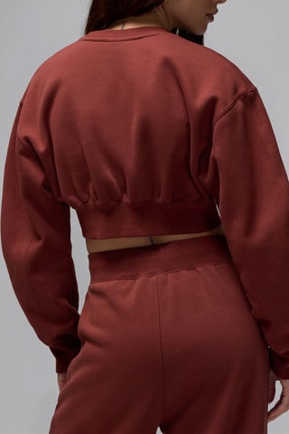 Sudadera polar corta - Marrón