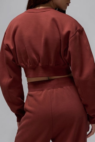 Sudadera polar corta - Marrón