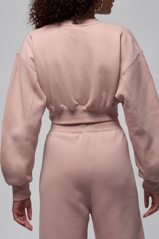 Sudadera polar corta - Rosa empolvado