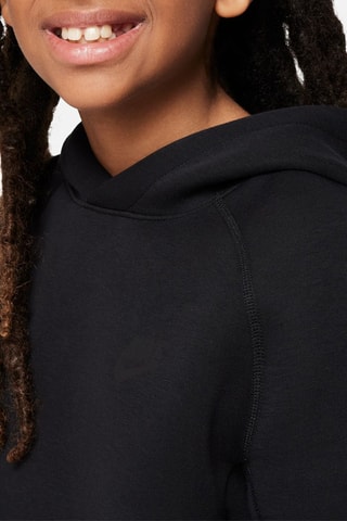 Sudadera polar con capucha - Negro