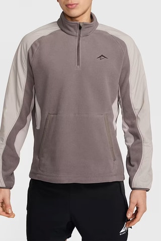 Sweat de running polaire - Marron