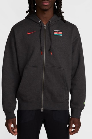 Sweat de running à capuche Kenya - Gris foncé