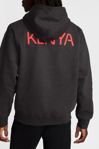 Sweat de running à capuche Kenya - Gris foncé