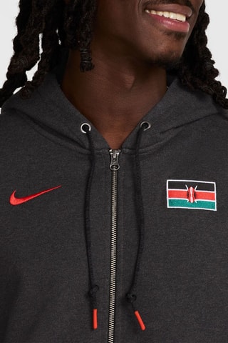 Sweat de running à capuche Kenya - Gris foncé