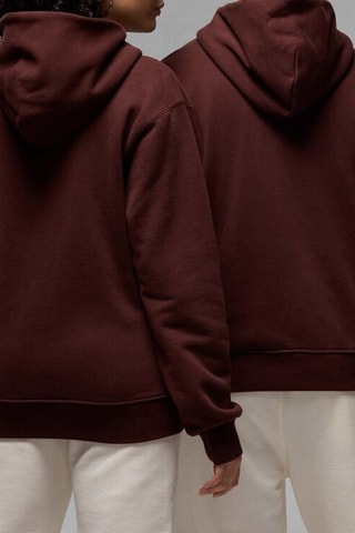 Sudadera polar con capucha - Marrón