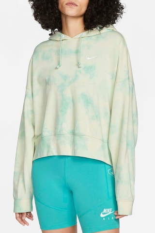 Sudadera tie-dye Nike mini swoosh - Verde agua