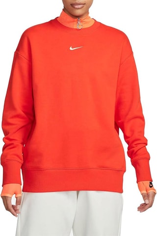 Sudadera efecto doble prenda - Rojo