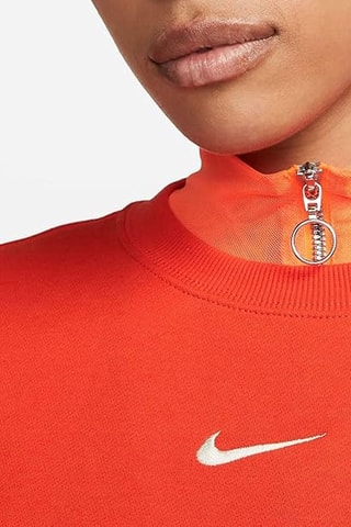 Sudadera efecto doble prenda - Rojo