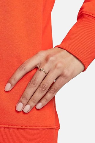 Sudadera efecto doble prenda - Rojo