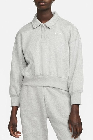 Sudadera Nike mini swoosh - Gris claro jaspeado