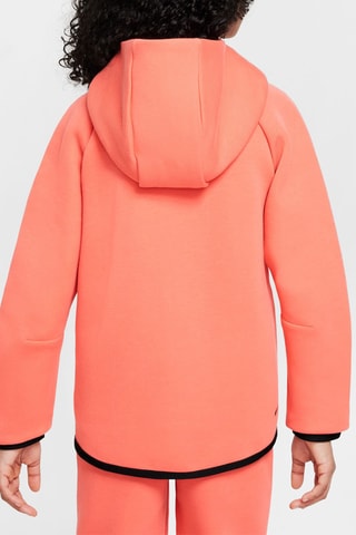 Sweat polaire à capuche - Corail et noir - Nike