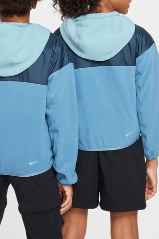 Sudadera polar con capucha - Azul -­ Nike