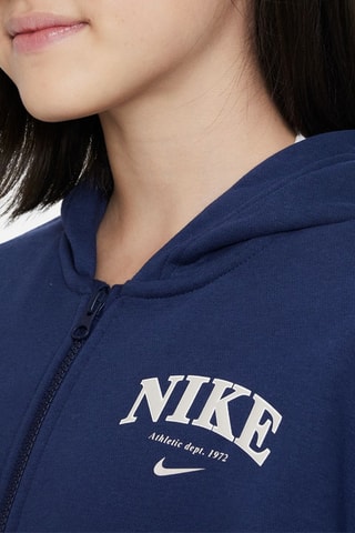 Sweat polaire à capuche - Bleu marine