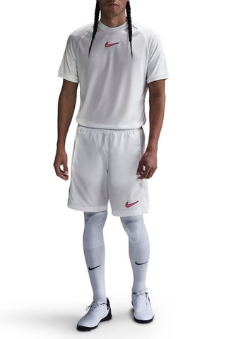 Short slim fit de fútbol - Blanco y rosa - Nike