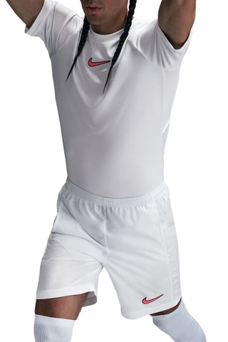 Short slim fit de fútbol - Blanco y rosa - Nike