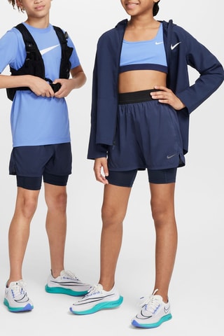 Short de fitness taille haute Multi Tech - Bleu marine - Nike