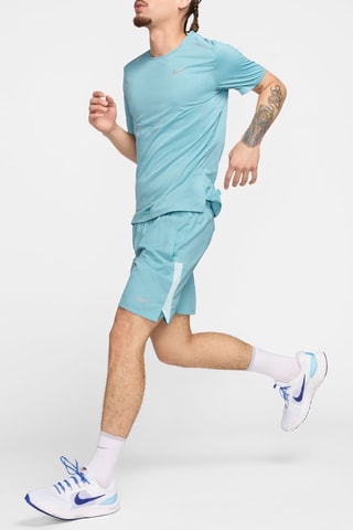 Short de running 2 en 1 - Turquesa