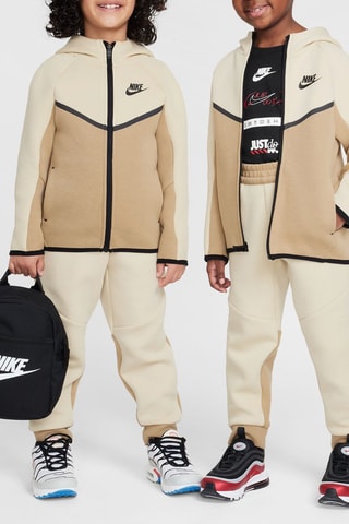 Sweat à capuche et pantalon polaire - Kaki et ivoire