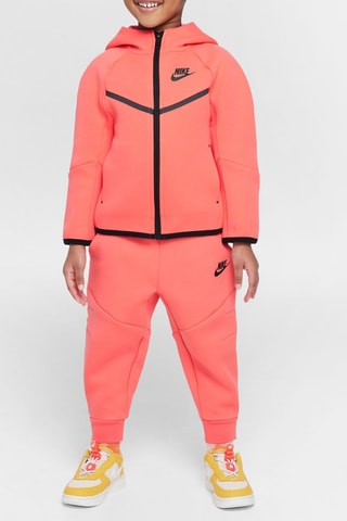 Sudadera con capucha y pantalón polar - Naranja