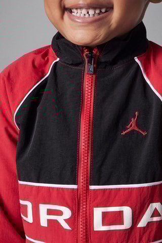 Cortavientos y pantalón de baloncesto - Rojo y negro